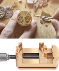 Mini Brass Vise For Watch Repair And Jewelry Engraving Precision Clamping Jaws For Tiny Parts Delicate Hands Tiny Gears Pivot Tubes And Small Components The Handy Pro Grade Watchmakers Tool For Precise Holding, brass bench vise clamping watch parts