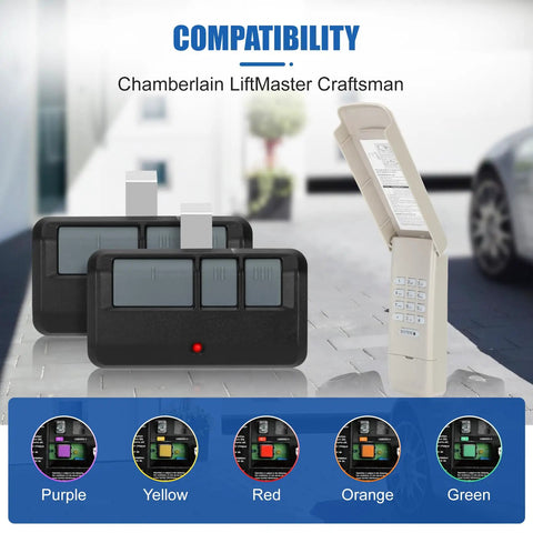 Universal Wireless Garage Door Keypad Compatible With 893Max 877Max 878Max 971LM 893LM 373LM 877LM For LiftMaster Chamberlain Craftsman Garage Door Openers