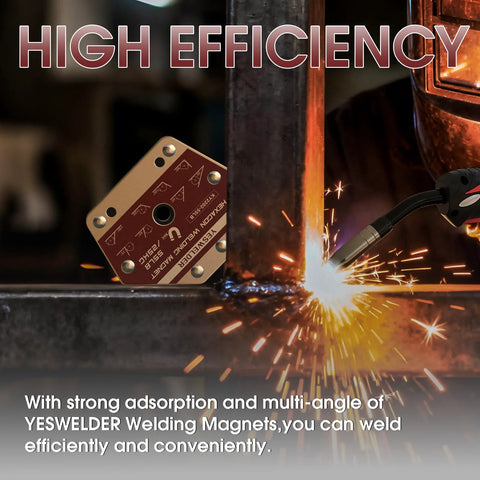 multi-angle welding magnets for precise fixturing and tacking, showcasing high efficiency in metalworking and welding processes