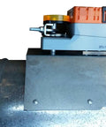 Side view of 6 Inch Round Pro Grade HVAC Zone Damper For Accurate Zoning With Power Open And Power Close 24 VAC Made In USA Heavy Duty