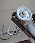 Heavy Duty Cable And Pulley Replacement Kit For Overhead Sectional Garage Doors, Four Pulleys And Two Galvanized Steel Cables