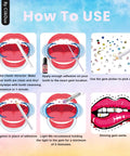 Instructions for Diy Tooth Jewelry Kit With 770 Crystals And 12 Shapes Bedazzle Gems Teeth Jewelry Starter Set application