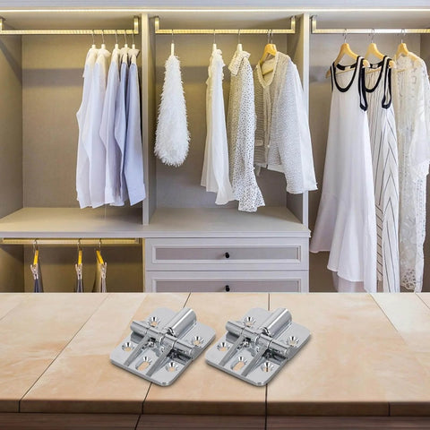Zinc Alloy 180 Degree Locking Hinge With Adjustable Torque For Folding Tables And Bifold Doors Cabinet Hardware Drop Leaf Table Fitting Silver Finish