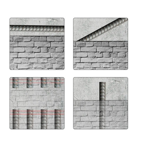 Heavy Duty Digital Wall Scanner And Stud Finder displays scanned rebar positions on concrete surfaces for home projects.