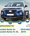 Heavy Duty Wiper Blades Three Pack For 2019 2020 2021 2022 2023 Hyundai Santa Fe Xl front view of Hyundai Santa Fe XL, 2019 model.