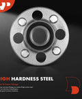 2 Pack Rear Wheel Bearing And Hub Assembly With 4 Lug For Honda Civic 1985-2000, Civic Del Sol 1993-1997, CRX 1988-1991