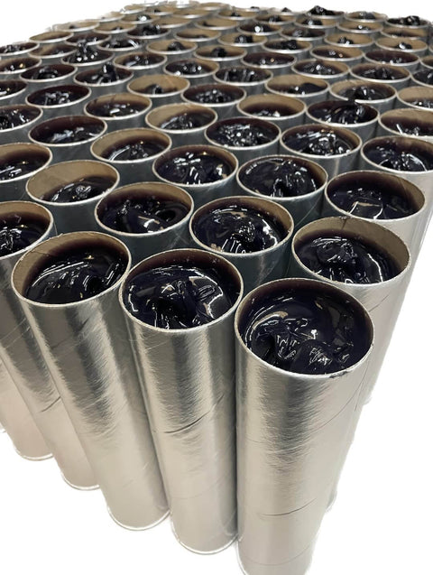 Close-up of Two Boxes Of Twenty Tubes Premium High Temp Purple #2 Lithium Complex Grease 10x14oz Tubes Workhorse Multi Purpose Grease For Wheel Bearings And Chassis Marine Grade EP2 Extreme Pressure Water Resistant Rust And Corrosion Protection Tacky Formula