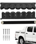 Magnetic Fishing Rod Holder Set For Garage And Truck Surfaces Portable Dual Pack with two pieces installed on truck.
