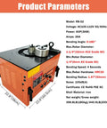 Built Like A Tank Electric Rebar Bender With Finger Tip Foot Switch Table Stand Setup For Quick Steel Rod Bending And Smooth 0 To 180 Degree Angles On Tough Jobs product specifications and dimensions