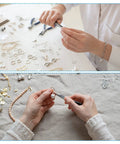 500 Pcs 304 Stainless Steel Eye Pins Open Eye Pins 50mm 22 Gauge Silver Jewelry Findings For Earrings Necklaces Bracelets DIY Craft Set used for pearl jewelry making