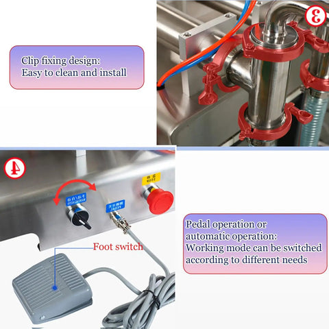 Boss Grade Heavy Duty Double Head Pneumatic Bottle Filler With Slick Auto Manual Toggle showing quick access controls and pedal operation.