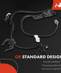 Set Of Two Front Abs Wheel Speed Sensors For Toyota Camry And Lexus Es350 Oem Parts with connectors for easy installation.