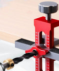Cabinet Door Jig And Installation Tools Kit For Pros And DIY Woodworkers Multi Functional Woodworking Guide in use on wood panel