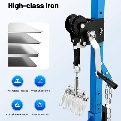 Car Dent Repair Tool With 120 Degree Adjustable Pulling 1763 Pounds Of Pulling Power Retractable Base For Easy Access And Dents Fixed Fast On Cars Trucks And SUVs, steel frame