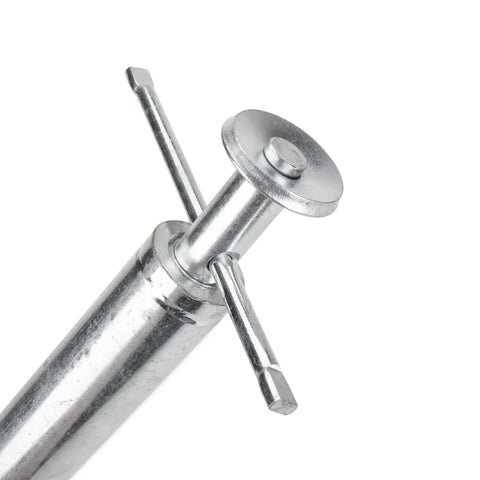 Built Tough Telescopic Rv Jack Set Of Two Adjusts Easily Between 16 And 30 Inches Quick Grip Pin design detail in galvanized steel.