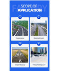 Scope of application for Pro Grade Road Crack Filling Machine for asphalt and concrete on roads and runways.