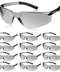 12 Pack Safety Glasses Bulk Impact Resistant UV Protective Eyewear For Men Women Teens Clear Scratch Resistant Eye Protection