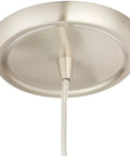 Vesta Mini Pendant Light With Blue Glass In Satin Nickel Finish 1 Light Hardwired Ceiling Fixture Includes 9.5W A19 Bulb detail