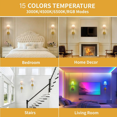 Set Of Two Battery Powered Wall Sconces Featuring Rechargeable E26 Led Bulbs sleek modern frame illuminated in various room settings.