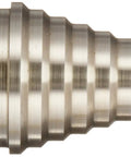 High Speed Steel Step Drill Bit 59009 with anti-skid tip and laser-etched markings, shown from side angle