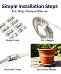 Get Your Custom Cut Stainless Steel Hose Clamp With 6.56 Foot Adjustable Metal Strap And Quick Screw Fasteners For Super Durable Leaky Pipe Fixes On All Kinds Of Plumbing Jobs Today. installation steps, 304 stainless steel strap and screw fasteners