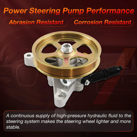 Power Steering Pump With Pulley For Honda Pilot 2005 2008 Odyssey 2005 2010 Acura MDX 2007 2013 3 5L 3 7L V6 Replaces 21 5442