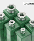 2-Pack 304 Stainless Steel Reducer Hex Bushing 1.5 In NPT Male to 1 In NPT Female Reducing Pipe Adapter Fitting for Plumbing and Industrial Piping, Go-To Corrosion-Resistant, Works from -65 to 250 F; shown in multiple sizes