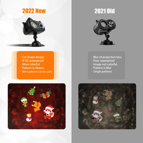 Comparison of 2022 New All-In-One Christmas Halloween Projector Lights With 2 Heads 16 Slides Pro 96 Patterns