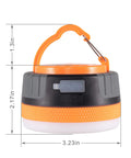 LED Camping Lantern With Magnetic Base, Rechargeable 2200 mAh Battery, Dual Mode Flashlight And Camp Light dimensions view