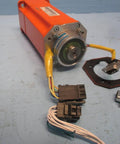 AC Servo Motor For Industrial Automation With Beefy Torque 3HAC10674-1 Compatible With ABB Robotics Tamagawa Encoder Rev 1 Durable Servo For Robotic Arms And Precise Positioning And Smooth Motion, orange servo motor with cables