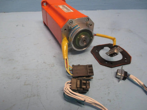 AC Servo Motor For Industrial Automation With Beefy Torque 3HAC10674-1 Compatible With ABB Robotics Tamagawa Encoder Rev 1 Durable Servo For Robotic Arms And Precise Positioning And Smooth Motion, orange servo motor with cables