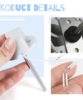 Discharge air temperature sensor for Honeywell zone; white plastic housing, stainless steel probe, two-wire leads.