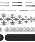 Auxiren 44Pcs cutting wheel kit for Dremel rotary tools with HSS blades, diamond discs, and grinding wheels