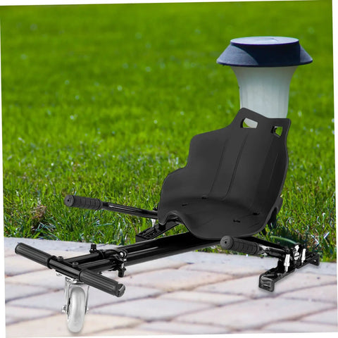 Replacement Kart Seat For Balancing Scooters And Go Karts, Lightweight Plastic Attachment on a lawn backdrop