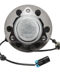 RWD Front Wheel Bearing Hub Assembly With ABS For 99-06 Chevy Silverado Sierra 1500, rear view with ABS sensor wire