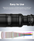 54mm Petzval APO Refractor Telescope For Astrophotography with triplet lens structure and focus mechanism, full frame compatible.