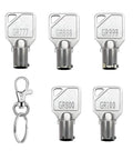 Premium Five Piece Coin Laundry Machine Key Set For GR777 GR800 GR888 GR100 GR999 Compatible With Greenwald Speed Queen Commercial Machines Waterproof Rustproof Corrosion Resistant Keys