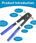 430 Pcs Rivet Nut Tool Kit M3 M4 M5 M6 M8 Alloy Steel Rivnut Set showing hand tool design features