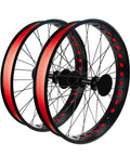 Fat Tire Rim Liner Strips And Rim Tape PVC Inner Tube Protector on dual bike wheels 26x4.0 inches