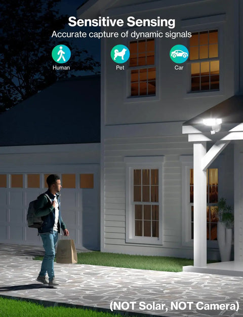 Tough As Nails 65 Watt Hardwired Motion Sensor Flood Light Emits 6500 Lumens Of Sharp Daylight White Illumination Across Backyard Fence Line Gate Entry With Heavy Duty Dusk To Dawn Trigger And All Weather Shield