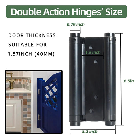 Six Inch Double Action Spring Hinges Self Closing For Cafe Saloon Pub Swinging Doors 201 Stainless Steel Includes Pins And Screws Four Pack Built Tough With Smooth Operation And Easy Install