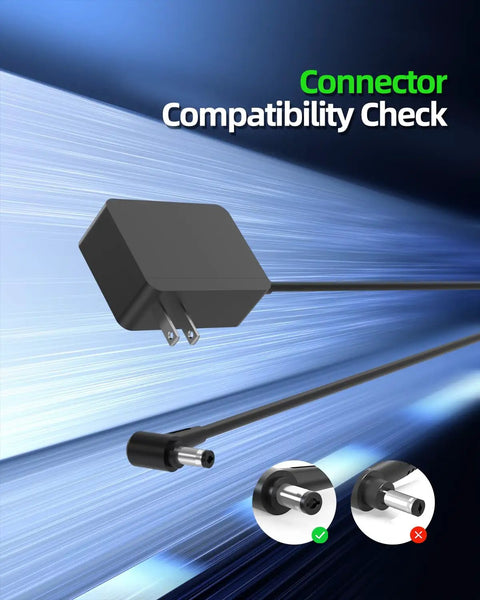 Replacement Charger For Cordless Vacuum V6 V7 V8 Compatible With V6 V7 V8 Models Safe No Fuss Charge Black Connector Display