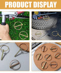 Beefy Heavy Duty Lynch Pin Assortment Kit 12 Piece 3/16 Inch Hitch Pins With Locking Clips on grass and various surfaces