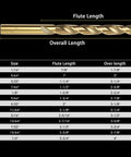 Axelord 13-piece cobalt drill bit set with index storage case, M35 HSS, 135-degree tips