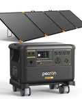 Heavy Duty Solar Generator with 5120Wh LiFePO4 Battery and 500W solar panel, perfect for home emergency backup.