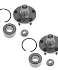 Two Piece Front Wheel Bearing And Hub Kit For Ford Escape Mazda Tribute And Mercury Mariner 2001 2012 2001 2011 2005 2011 Driver Side And Passenger Side Replacement Set No Hassle Install components shown