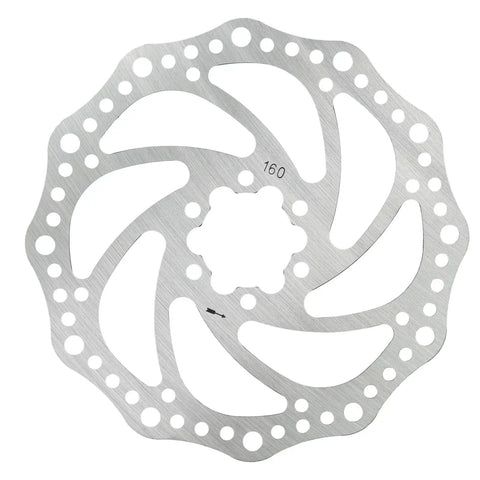 Real Deal Mechanical Disc Brake Set For Mountain Bikes Front And Rear With 160Mm Rotors Wire Control Alloy Calipers Black Silver Complete Kit - 160mm rotor detail.