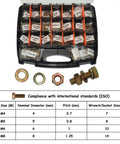 Beefy 1008 Piece Metric Bolt And Nut Set With Heavy Duty Grade 8.8 M4 M5 M6 M8 Bolts in portable labeled compartment box