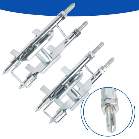 Must Have Pro Grade Wire Threader for Electricians Super Handy Cable Pulling Tool for Junction Boxes and Enclosures Compact One Person Install Helper Solid Metal Build Silver Finish 2 Piece Set, silver metal pair