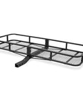 Beefy 60 Inch Hitch Cargo Carrier Basket, 23 Inch Wide By 5.5 Inch Deep, 2 Inch Receiver, 500 Lb Capacity, Rust Resistant Black Powder Coated Steel